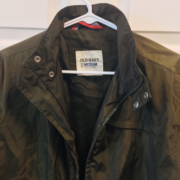 Old Navy windbreaker Olive Green Jacket - Picture 3 of 8